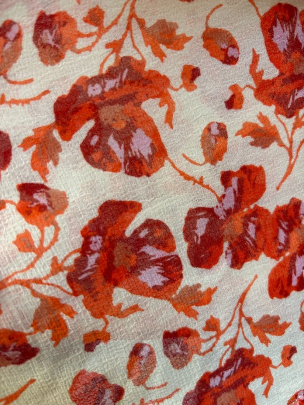 Free People Zuma Drippy Floral Handkerchief Ruffle Midi Skirt Size 6 Boho Prarie